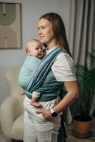 Chusta tkana LennyLamb - Mała Jodełka Baby Mint