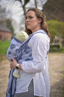 Chusta tkana Yaro Slings - Chamomile Trinity Purple Pine Tencel Confetti