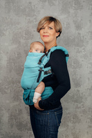 LennyLamb Baby carrier: LennyUpGrade: Litte Herringbone Ombre Green