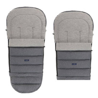 Baby carriage footmuff iGrow 4.0 Grey Wool premium + Grey Melange