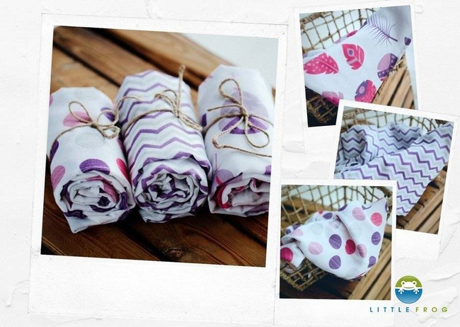 Little Frog Bamboo Diaper - Pink Mix (3 units)