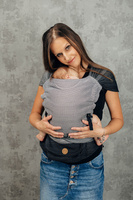 Nosidło hybrydowe LennyLamb - Ombre Jodełka Szara