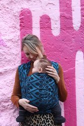 Woven Wrap Yaro La Vita Blue-Black Linen