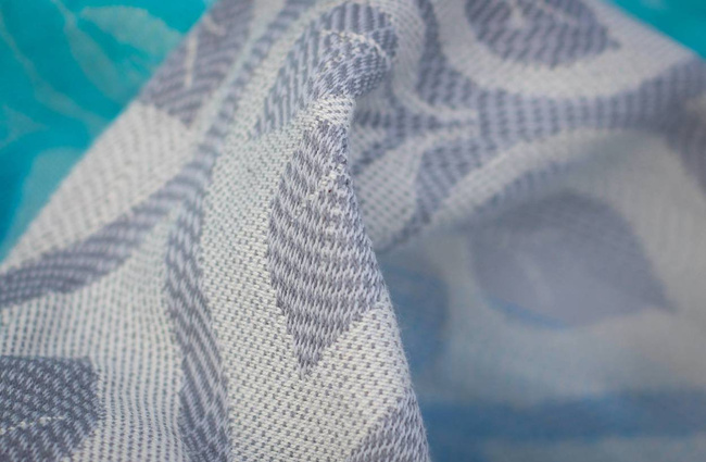 Woven wrap Yaro Slings - La Vita Aqua Grad Natural Kapok