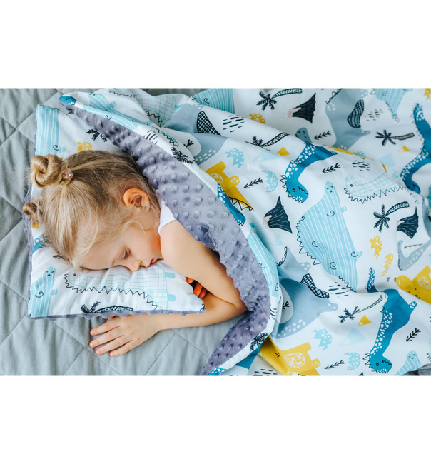 Minky Fleece Blanket (Dinosaurs) 80x100 cm