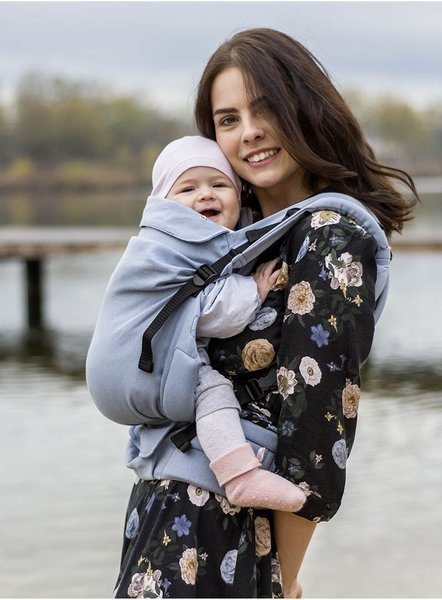 Nosidełko Kinder Hop Multi Grow: Herringbone Blue