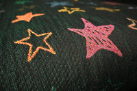 Chusta kółkowa Yaro Slings - Stellar Spongy Black Multicolor Glossy