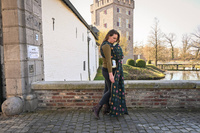 Chusta kółkowa Yaro Slings - Stellar Spongy Black Multicolor Glossy