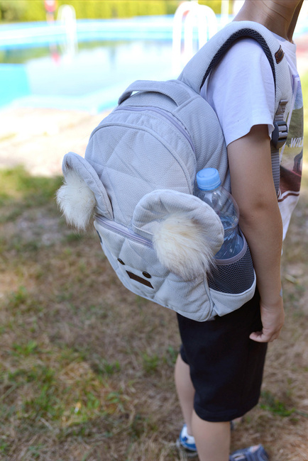 Kinder Hop Light Grey Travel Bear Children's Backpack