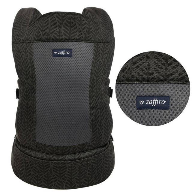 Zaffiro - baby carrier City Air: Graphite Leaves 