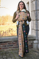 Chusta kółkowa Yaro Slings - Stellar Spongy Black Multicolor Glossy