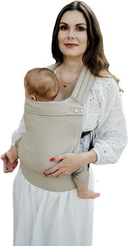 Qusy carrier / Linen Casual - adjustable ergonomic carrier