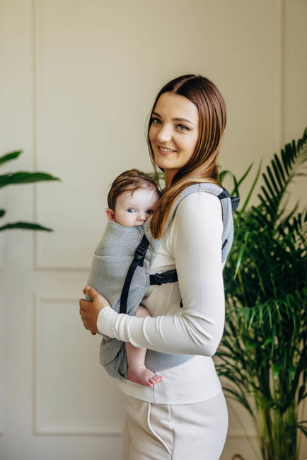 LennyLamb baby carrier - LennyLight - Little Herringbone Grey