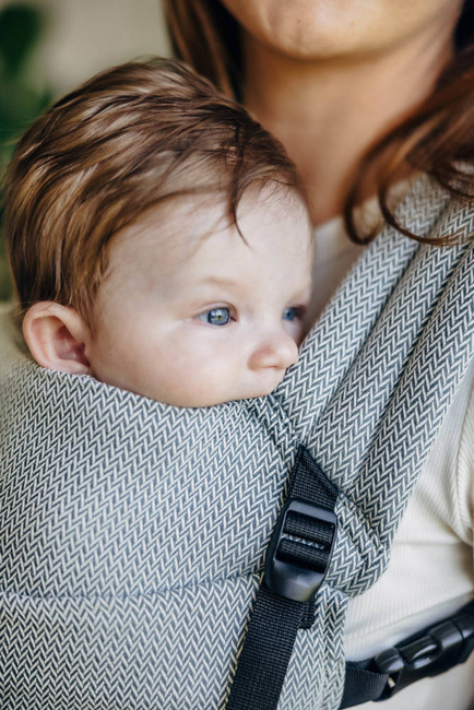 LennyLamb baby carrier - LennyLight - Little Herringbone Grey