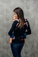 LennyLamb Baby carrier: LennyUpGrade: Litte Herringbone Ombre Pink