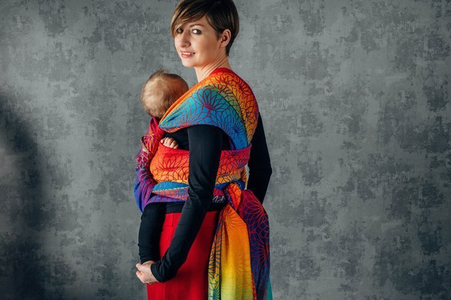 Woven wrap LennyLamb - Rainbow Lotus