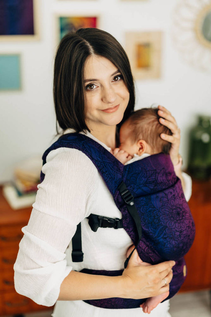 LennyLamb baby carrier - LennyLight - Wild Wine Bouqet