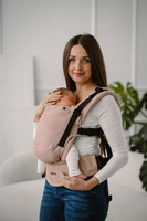 Baby carrier Kavka Multi-age Magnetic: Hazelnut Herringbone(Cotton/Linen/Viscoze)