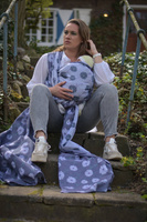 Chusta tkana Yaro Slings - Chamomile Trinity Purple Pine Tencel Confetti