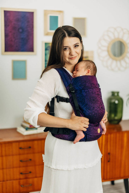 LennyLamb baby carrier - LennyLight - Wild Wine Bouqet