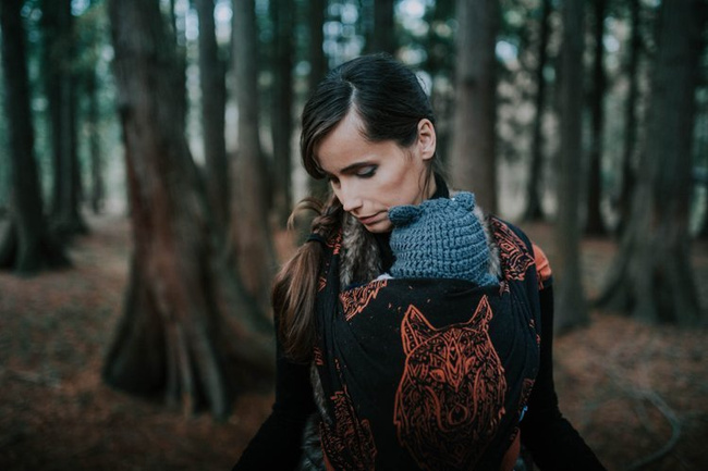 Woven wrap Sensimso Slings - Wolves Ginger