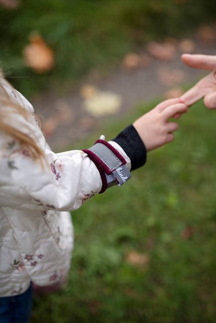 Kinder Hop Reflective wristband Flash - Red