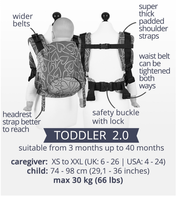 Baby carrier Fidella Fusion 2.0 Kaleidoscope Sand