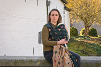 Chusta kółkowa Yaro Slings - Stellar Spongy Black Multicolor Glossy