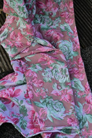 Szal Yaro Slings - La Peonia Trinity Fuchsia Green Tencel