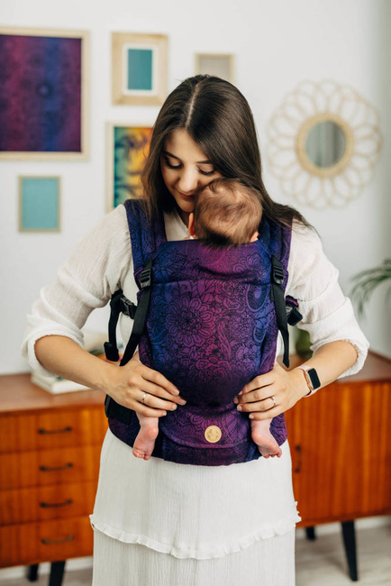 LennyLamb baby carrier - LennyLight - Wild Wine Bouqet