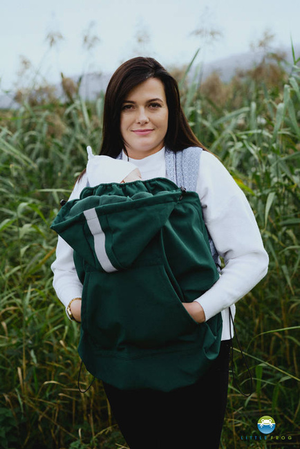 Osłonka Softshell na nosidełko Litle Frog - Green