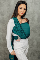 Basic Line Baby Sling Lenny Lamb - Little Herringbone Emerald