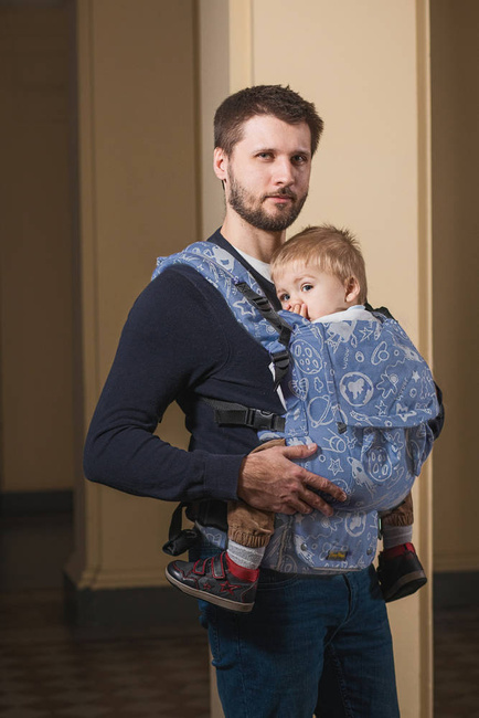 EverySlings Baby carrier:  MiMi 2.0. - Apollo 17 (60% cotton, 40% linen)