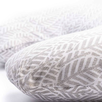 Breastfeeding pillow Zaffiro - White Leaves