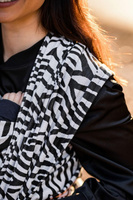 Chusta tkana Be Lenka - Zebra Black&White