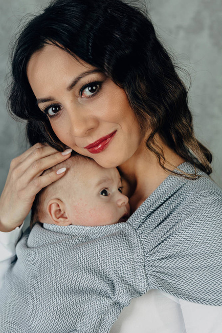 Nosidło LennyHybrid LennyLamb - Mała Jodełka Szara