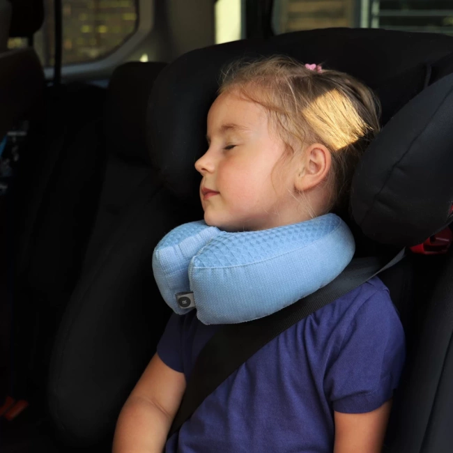 Stabilizing travel pillow size M (2-6 years) Denim