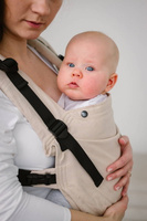 Baby carrier Kavka Multi-Age Magnetic: Vanilla Herringbone