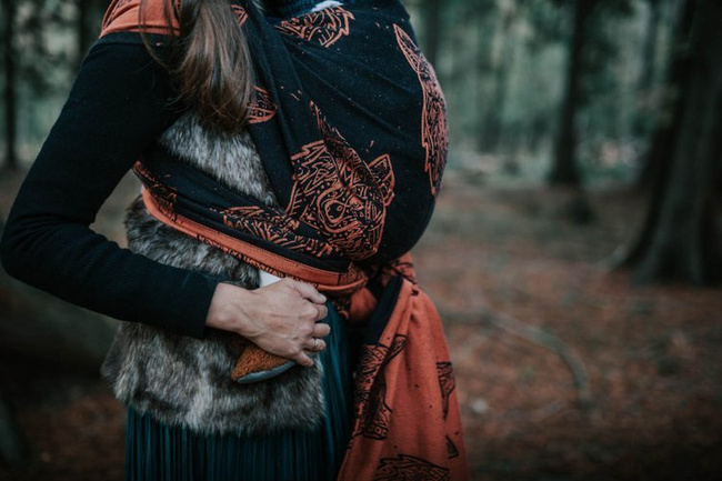 Woven wrap Sensimso Slings - Wolves Ginger