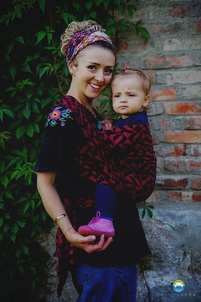 Chusta tkana Little Frog - Ruby Dust