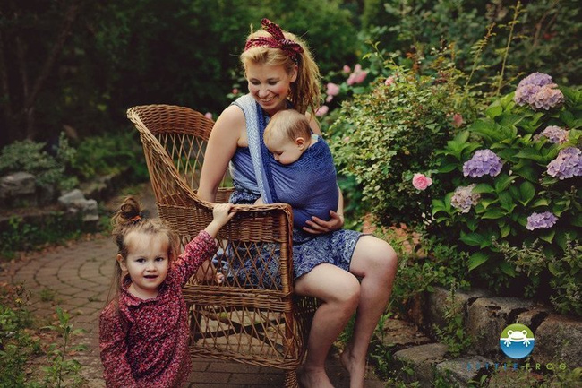 Woven wrap Little Frog Marine Cube