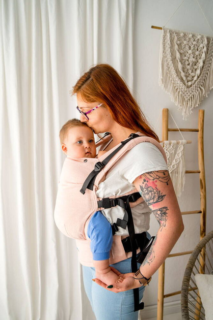 Baby carrier Kavka Multi-age: Blush Linen 2024