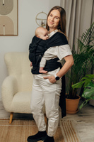 Nosidło hybrydowe LennyLamb - Jodełka Czarny Heban