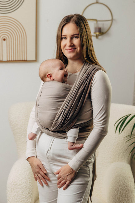 Basic Line Baby Sling LennyLamb - Baby Caffe Latte