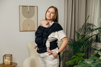 Nosidło hybrydowe LennyLamb - Jodełka Czarny Heban