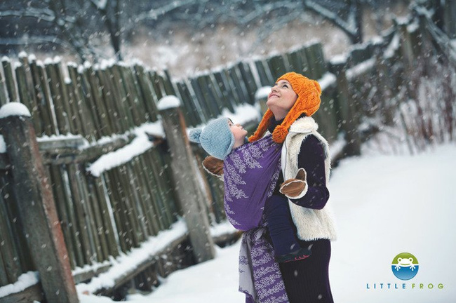 Chusta tkana Little Frog Wrzosowisko