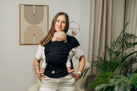 Nosidło hybrydowe LennyLamb - Jodełka Czarny Heban