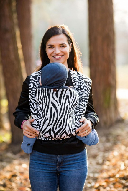 Chusta tkana Be Lenka - Zebra Black&White