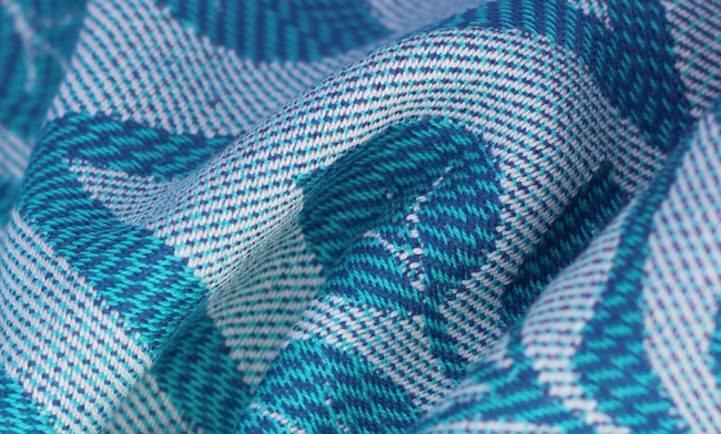 Woven wrap Yaro Slings - La Vita Aqua Grad Natural Kapok