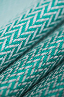 Chusta tkana LennyLamb - Mała Jodełka Ombre Zieleń